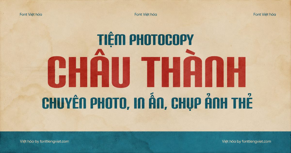 font hoài cổ việt hóa