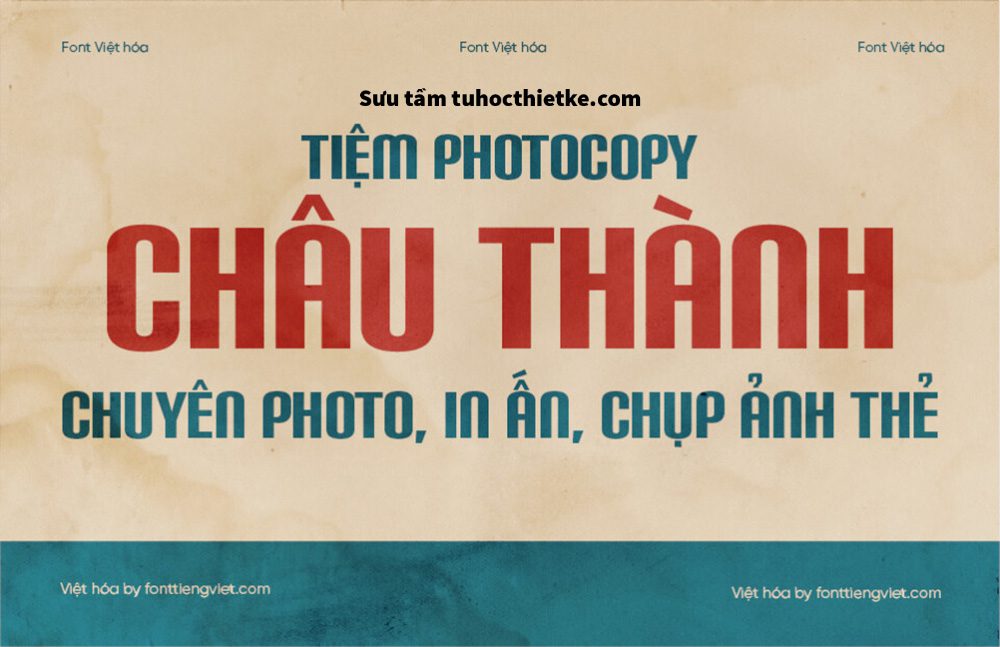 font hoài cổ việt hóa